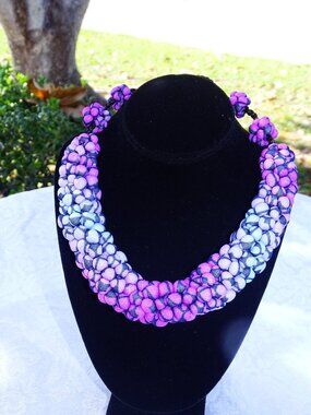 Lucuma Fair Trade Textile Art Jewelry made by Women in Peru